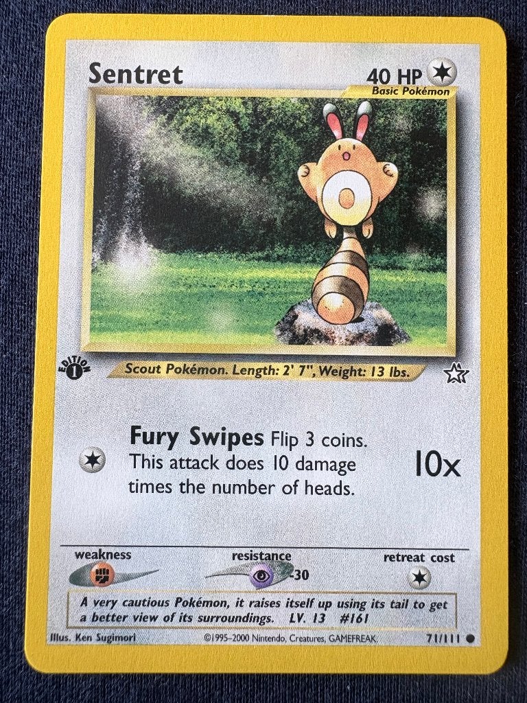 Sentret 1st Edition - Neo Genesis 71/111 - Mint, Ophalen of Verzenden, Zo goed als nieuw, Losse kaart