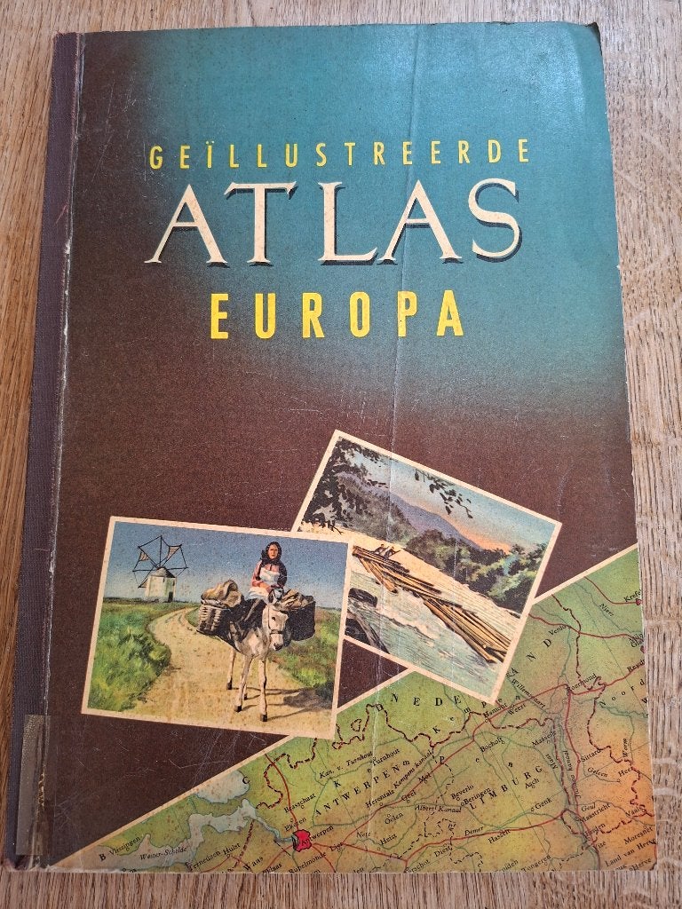 Atlas Europa, 1954, Planta plaatjesalbum, Boeken, Ophalen of Verzenden, Gelezen, Plaatjesalbum