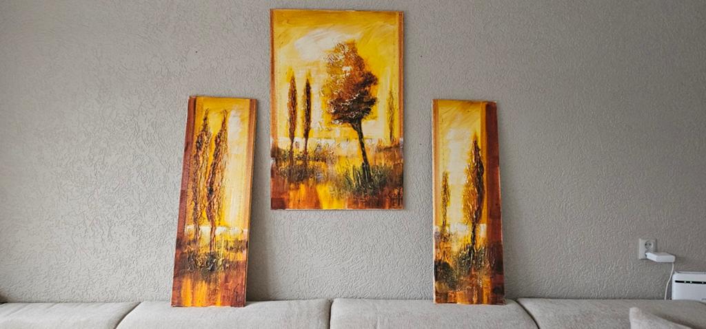 Set van 3 Unieke Originele schilderijen van Jochem de Graaf, Antiek en Kunst, Kunst | Schilderijen | Modern, Ophalen
