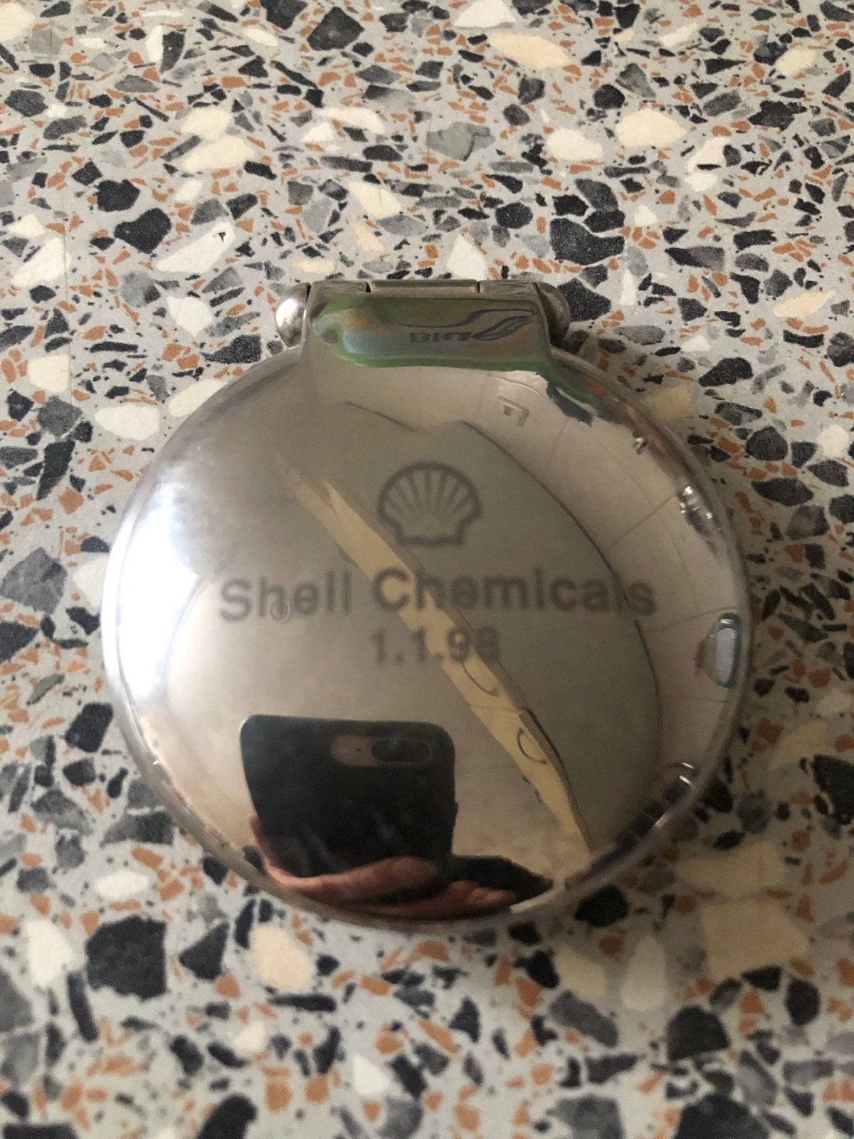 Uniek Shell Chemicals zakhorloge - 1.1.98 editie, Sieraden, Tassen en Uiterlijk, Horloges | Heren, Overige merken, Zakhorloge