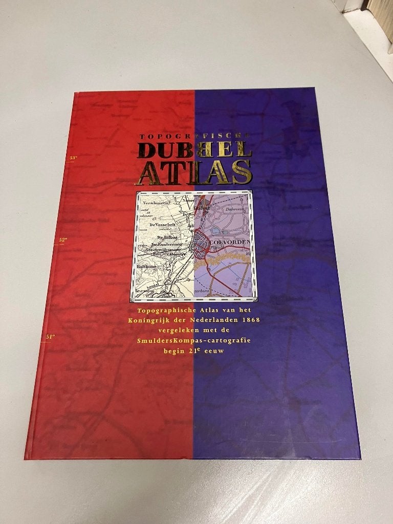 Topografische dubbel atlas 1868 versus 2001, Gelezen, Overige atlassen, Ophalen of Verzenden, 1800 tot 2000