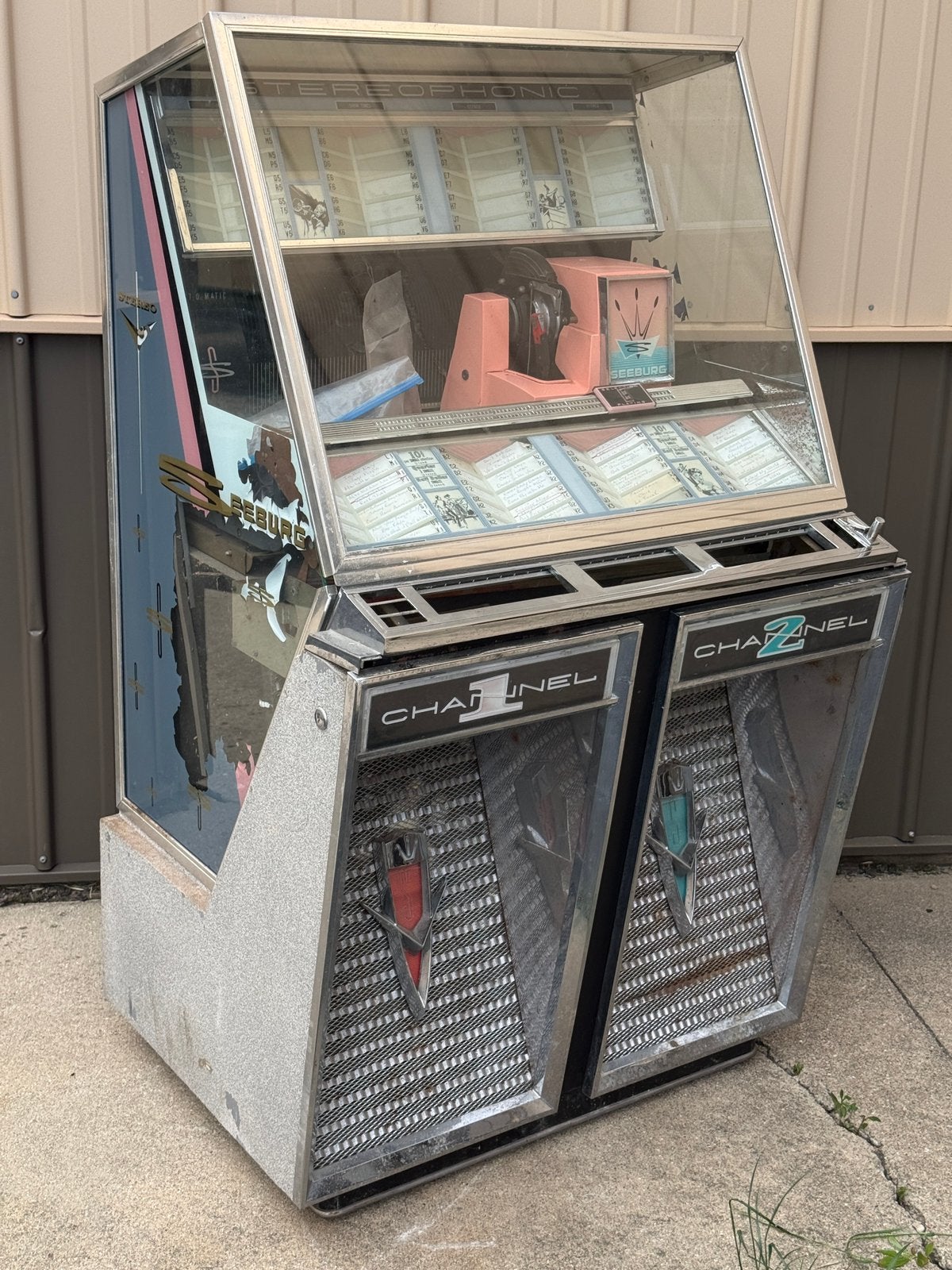 PRESALE DEAL: SEEBURG model 222 stereo jukebox, Verzamelen, Automaten | Jukeboxen, Gebruikt, Seeburg, 1950 tot 1960, Ophalen