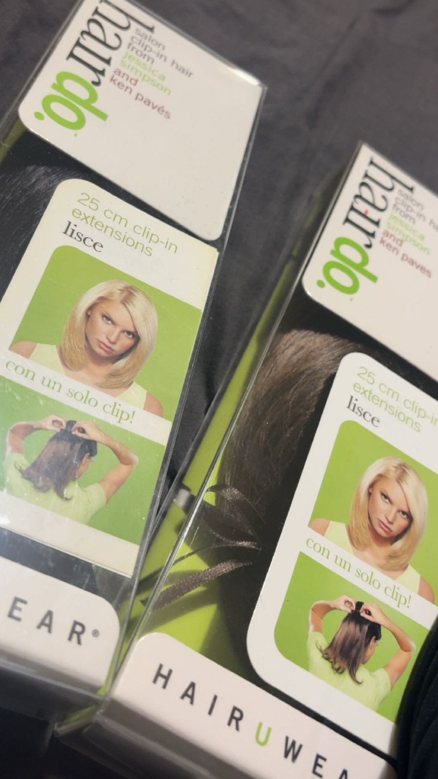 Haar clip extensions 25 cm - Zwart en Bruin, Ophalen of Verzenden, Nieuw, Pruik of Haarverlenging