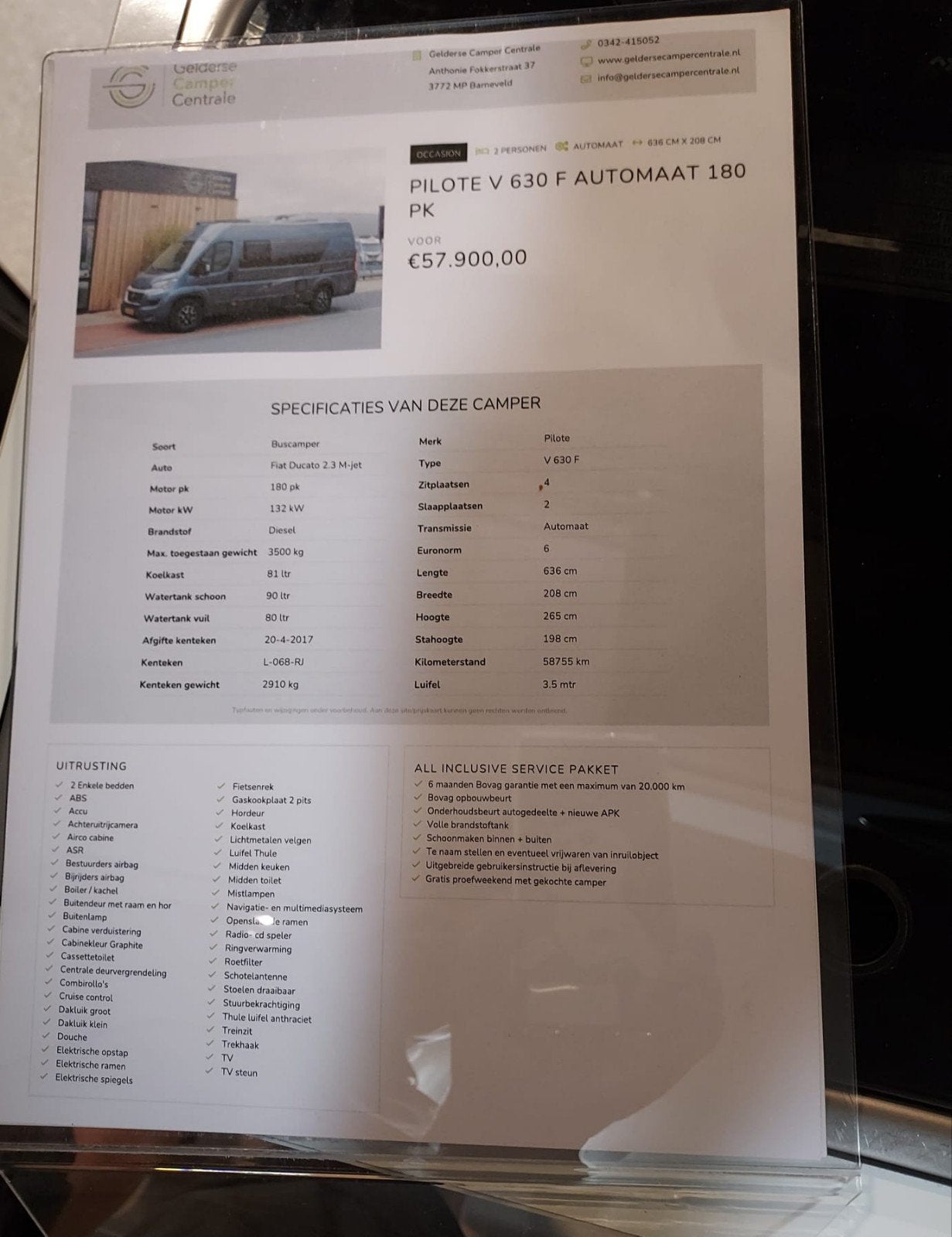 PILOTE V 630F AUTOMAAT  DUCATO 180PK, Caravans en Kamperen, Campers, Automaat, Ringverwarming, Fiat, Diesel