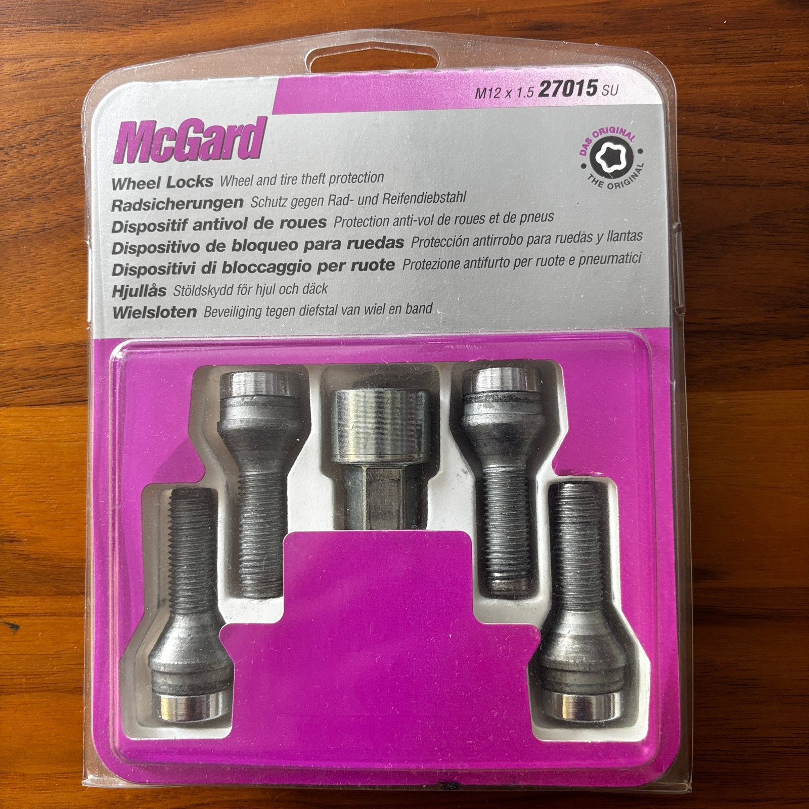 McGard wielslotbouten M12x1.5 - compleet - gebruikt, Ophalen of Verzenden, Zo goed als nieuw