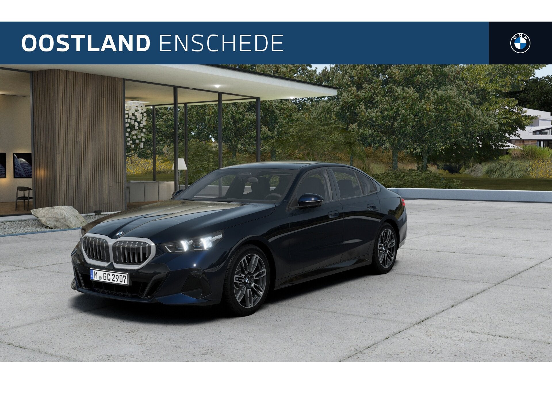 BMW 5 Serie 520i M Sport Automaat / Harman Kardon / Adaptiev, Auto's, Automaat, Achterwielaandrijving, Zwart, Zwart