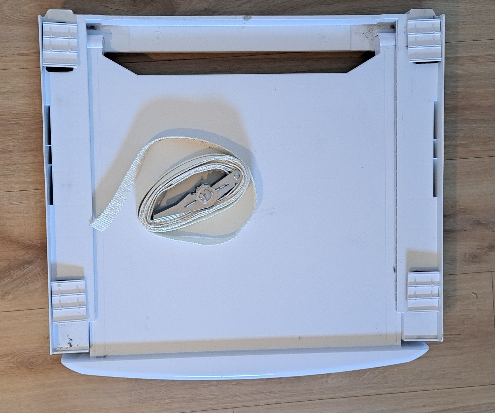 Stapelkit wasmachine/droger met uitschuifblad - schroefloos, Witgoed en Apparatuur, Ophalen of Verzenden, Gebruikt