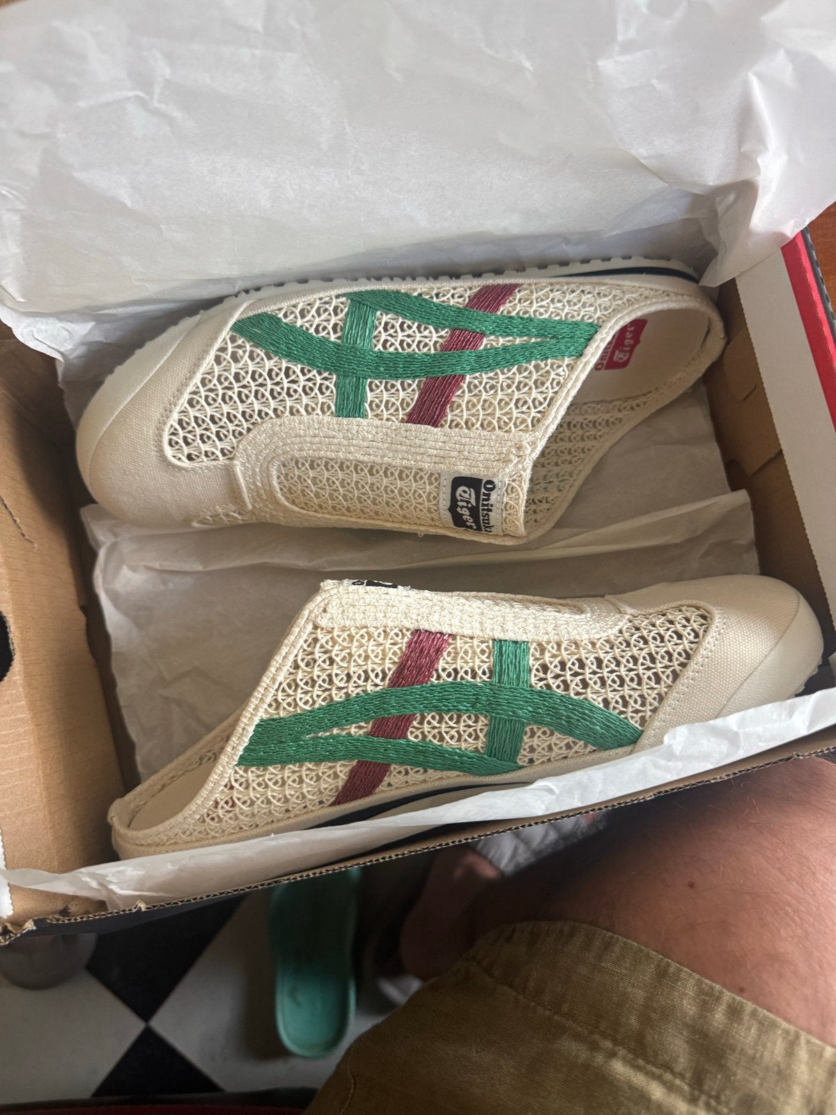 Onitsuka Tiger Mexico 66 Sabot - Nieuw in doos, Sandalen, Wit, Nieuw, Ophalen of Verzenden