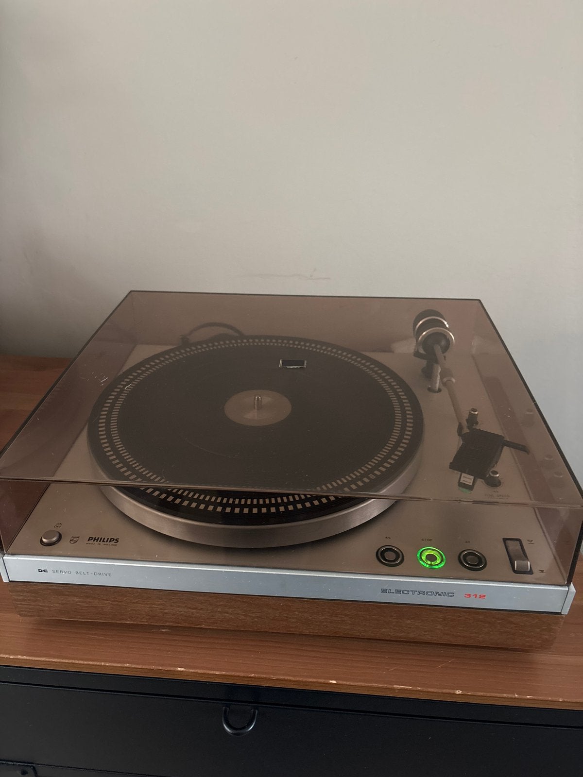 Philips Electronic 312 Platenspeler - Vintage (Refurbished), Ophalen, Philips, Gebruikt, Automatisch
