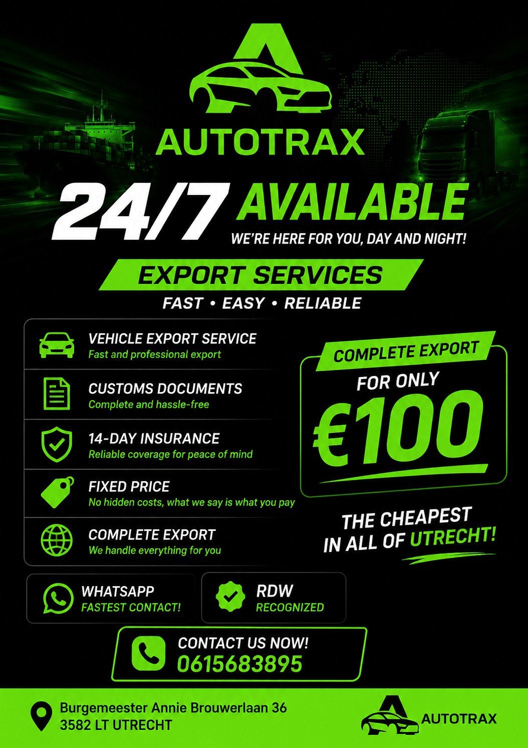 EXPORT UTRECHT, Eén persoon