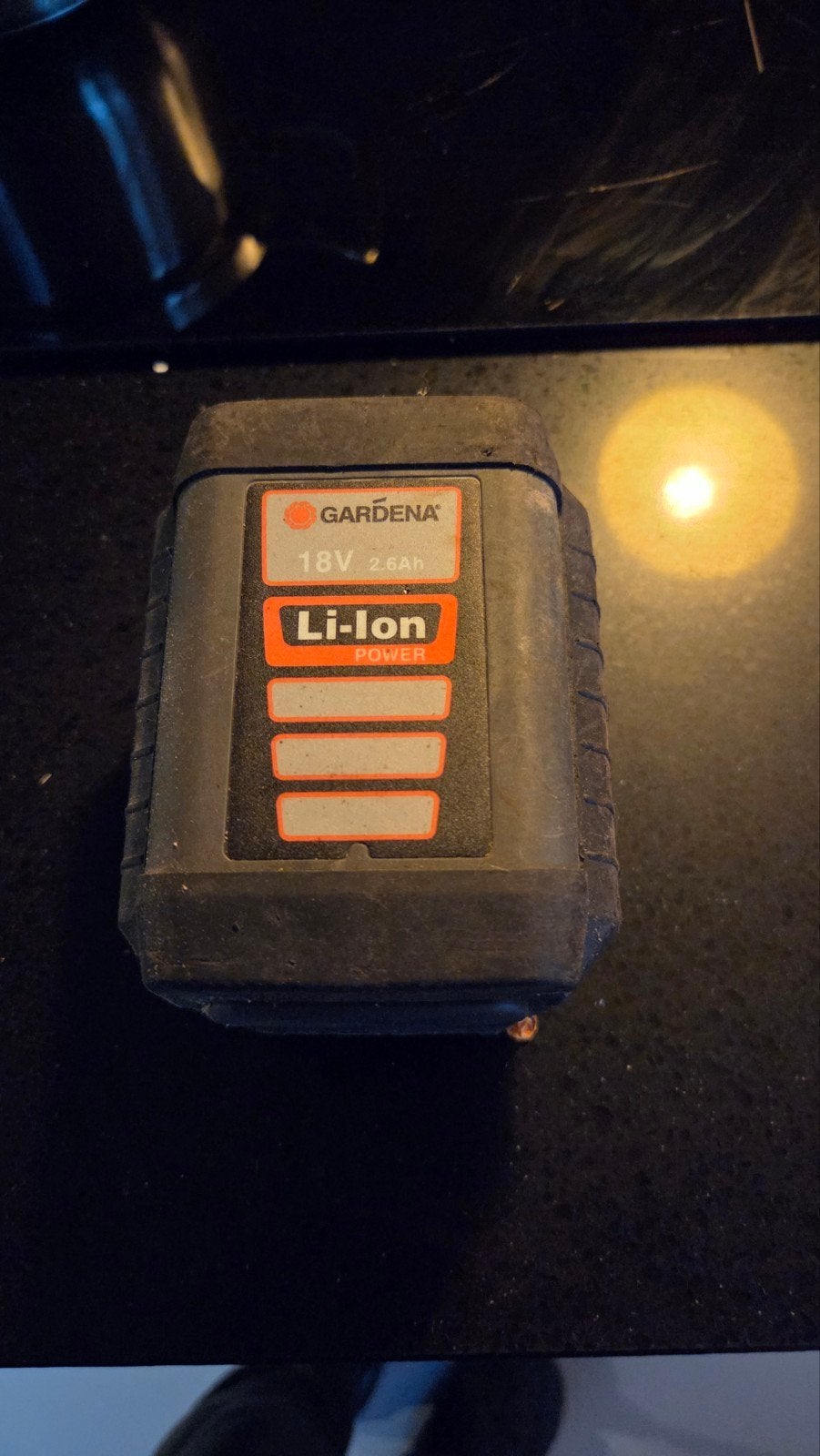 Gardena 18V 2.6Ah Li-Ion Accu, Tuin en Terras, Ophalen of Verzenden, Zo goed als nieuw, Overige typen