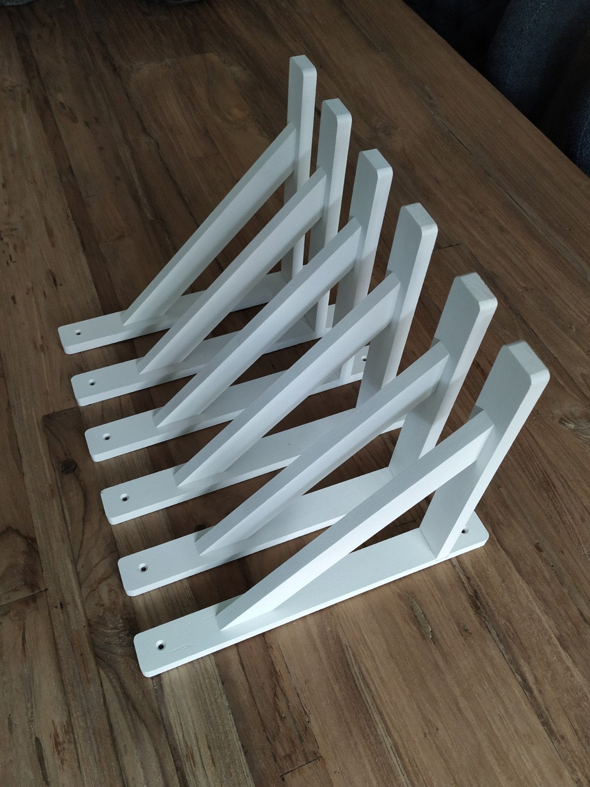 Witte houten plankdragers 20x25cm  Nieuw in doos!, Huis en Inrichting, Woonaccessoires | Wandplanken en Boekenplanken, Ophalen of Verzenden