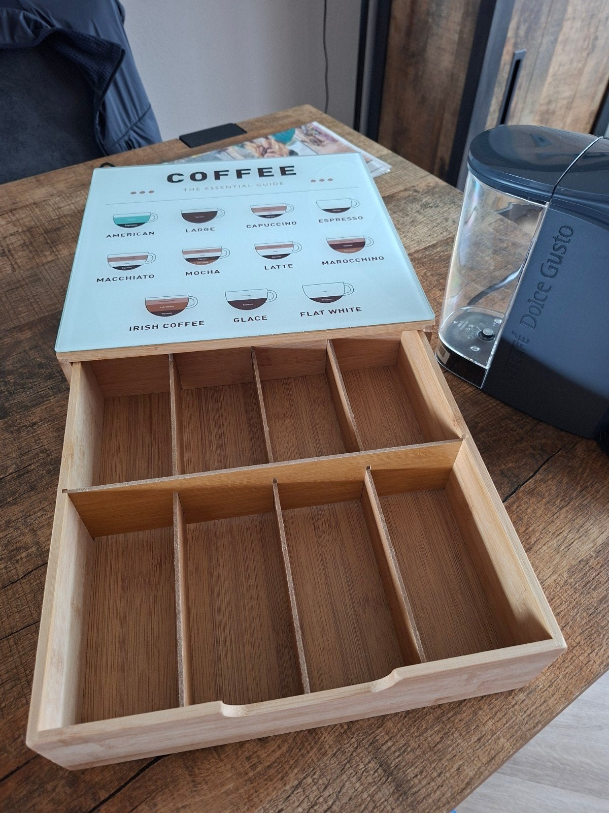 Nescafé Dolce Gusta. Grijs/ Zwart., Witgoed en Apparatuur, Dolce Gusto, Ophalen of Verzenden, Zo goed als nieuw, Capsulehouder