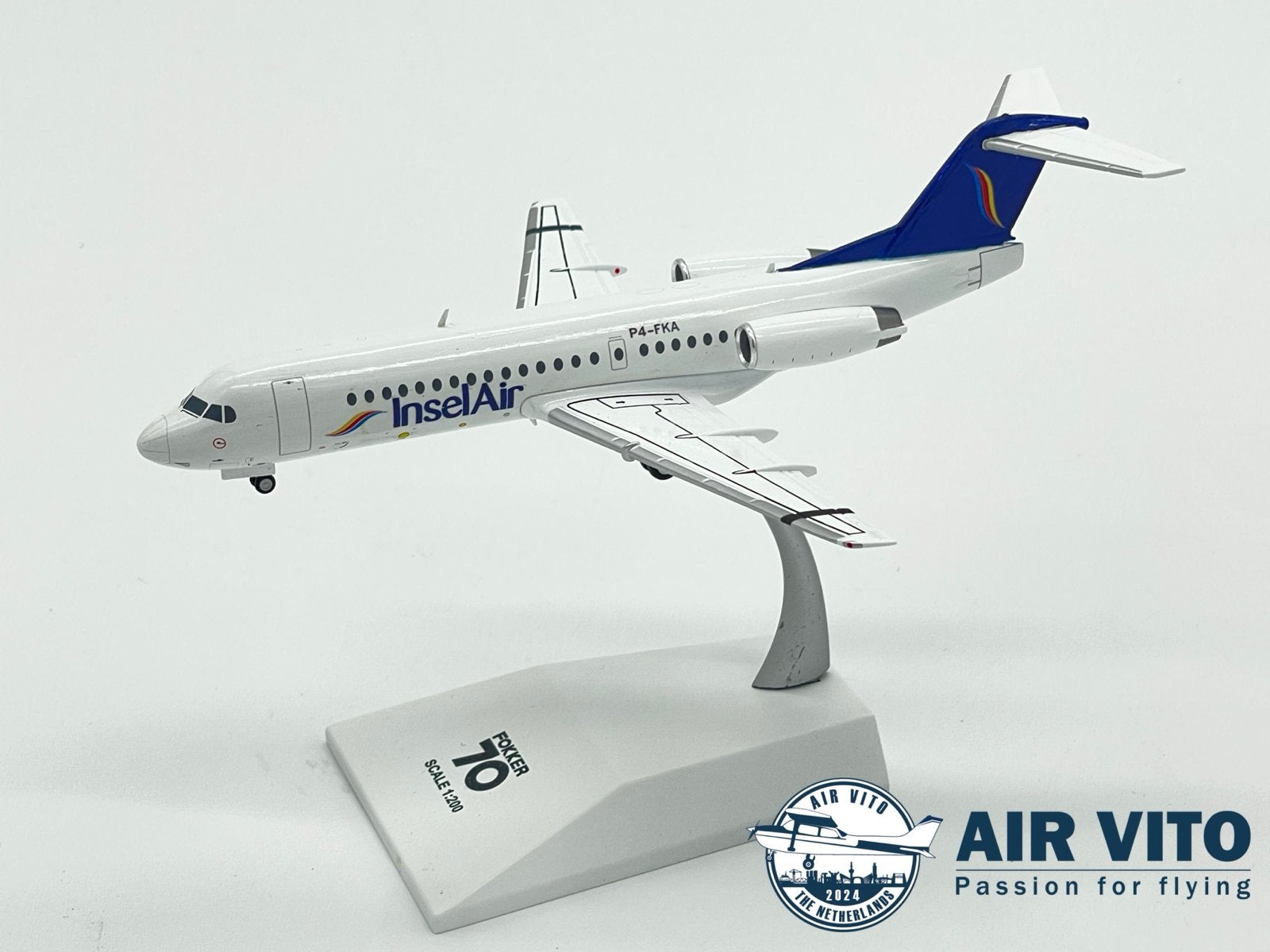 JC Wings InselAir Fokker 70 Schaalmodel 1:200 Nieuw, Verzamelen, Schaalmodel, ., Nieuw, Ophalen of Verzenden