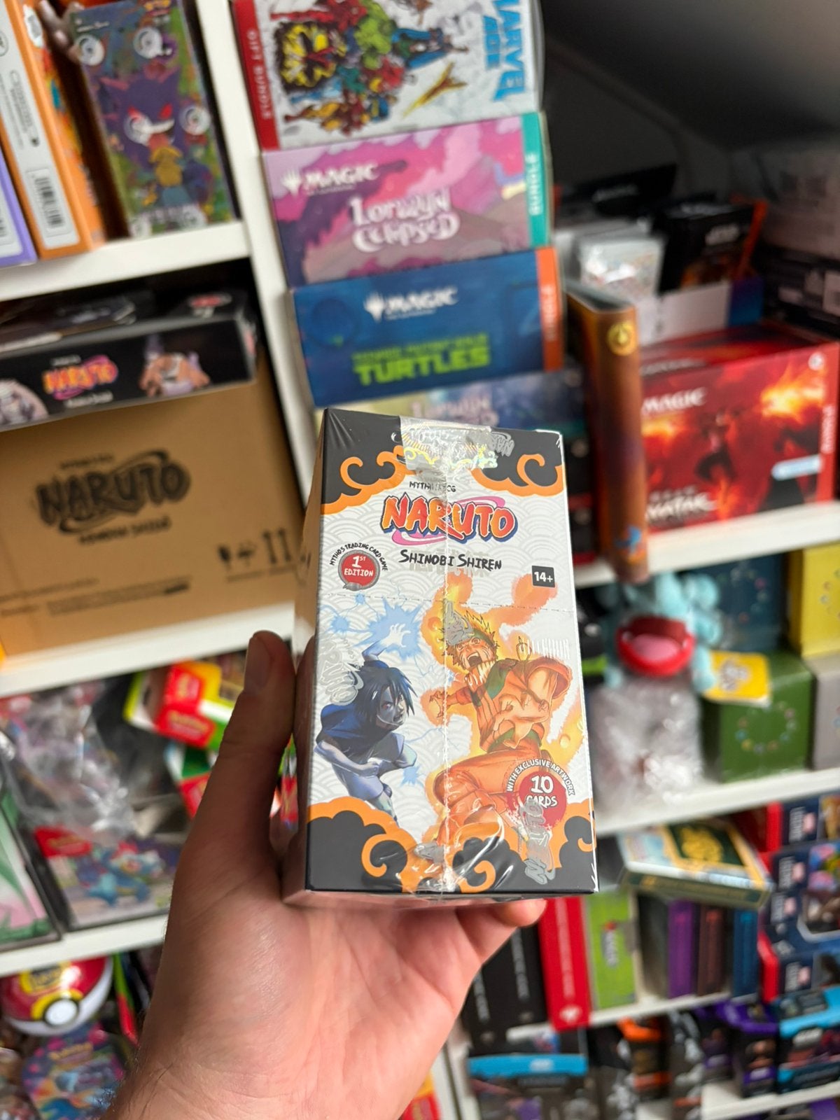 Naruto Mythos Set 2 Shinobi Shiren Booster Box 24 Packs 1st, Ophalen of Verzenden, Nieuw, Boosterbox