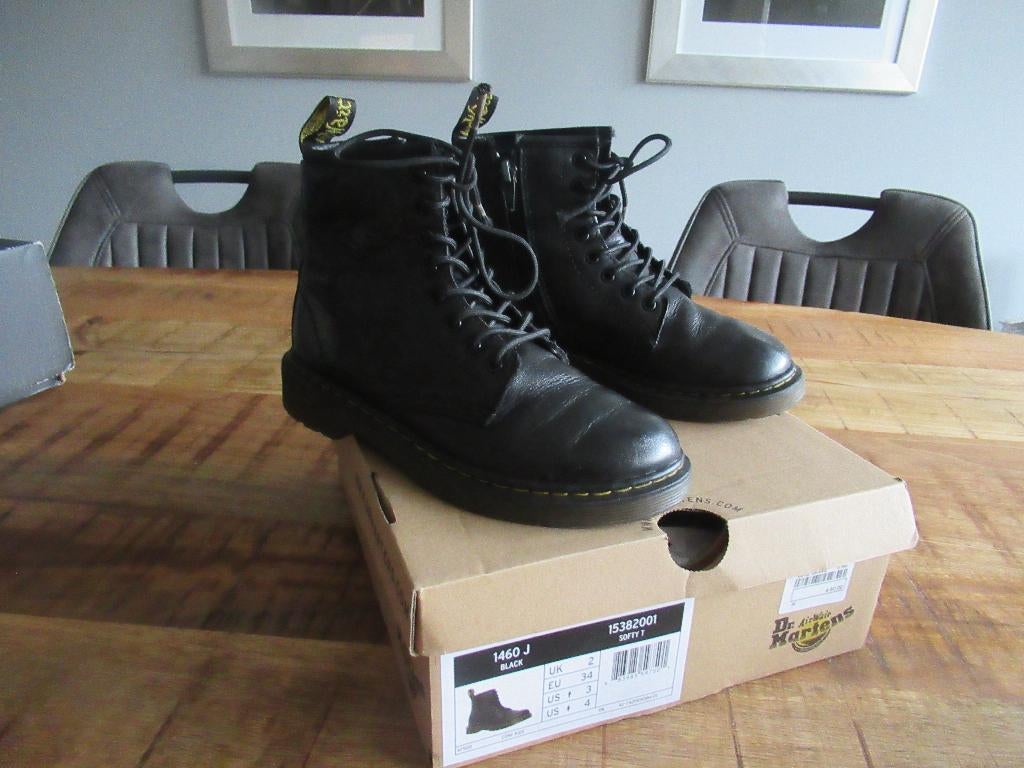 Dr Martens zwarte boots schoen maat 34., Kinderen en Baby's, Kinderkleding | Schoenen en Sokken, Dr Martens, Jongen of Meisje