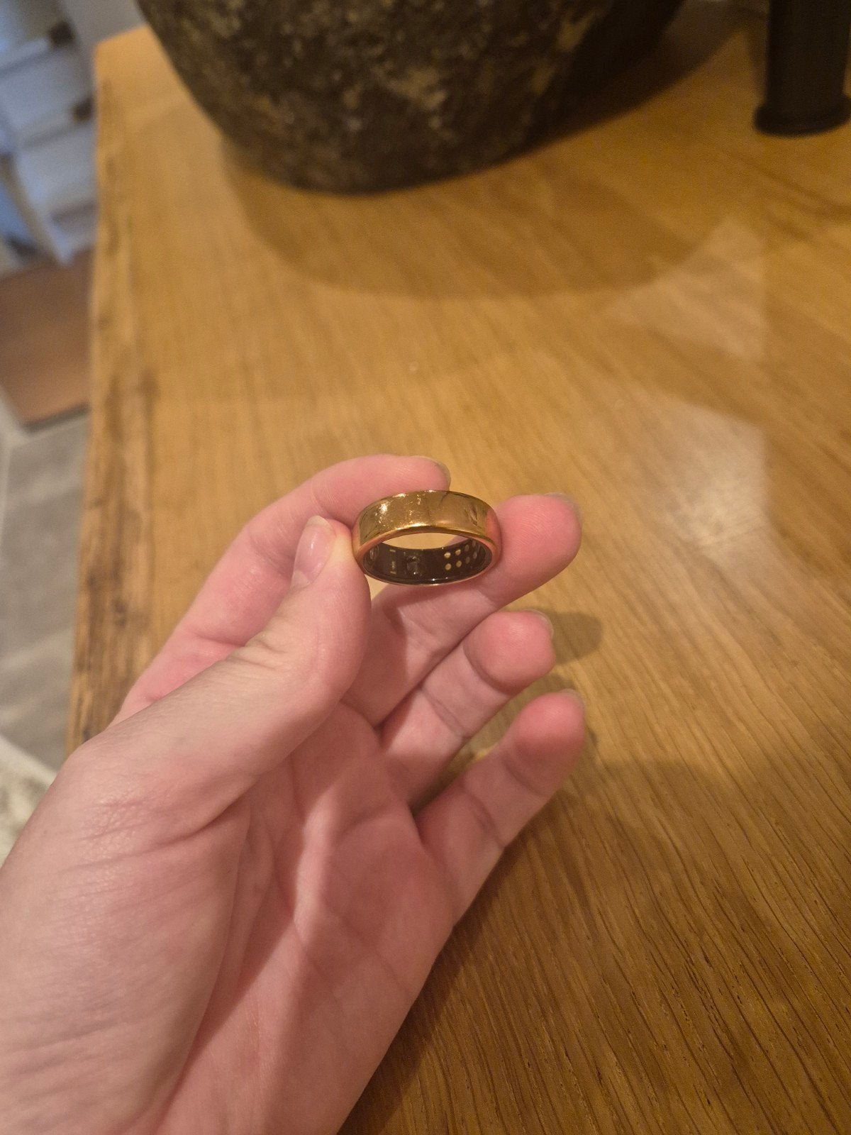 Oura Gen3 Horizon Rose Gold maat 12, Sieraden, Tassen en Uiterlijk, Ringen, 18 tot 19, Gebruikt, Ophalen of Verzenden, Goud