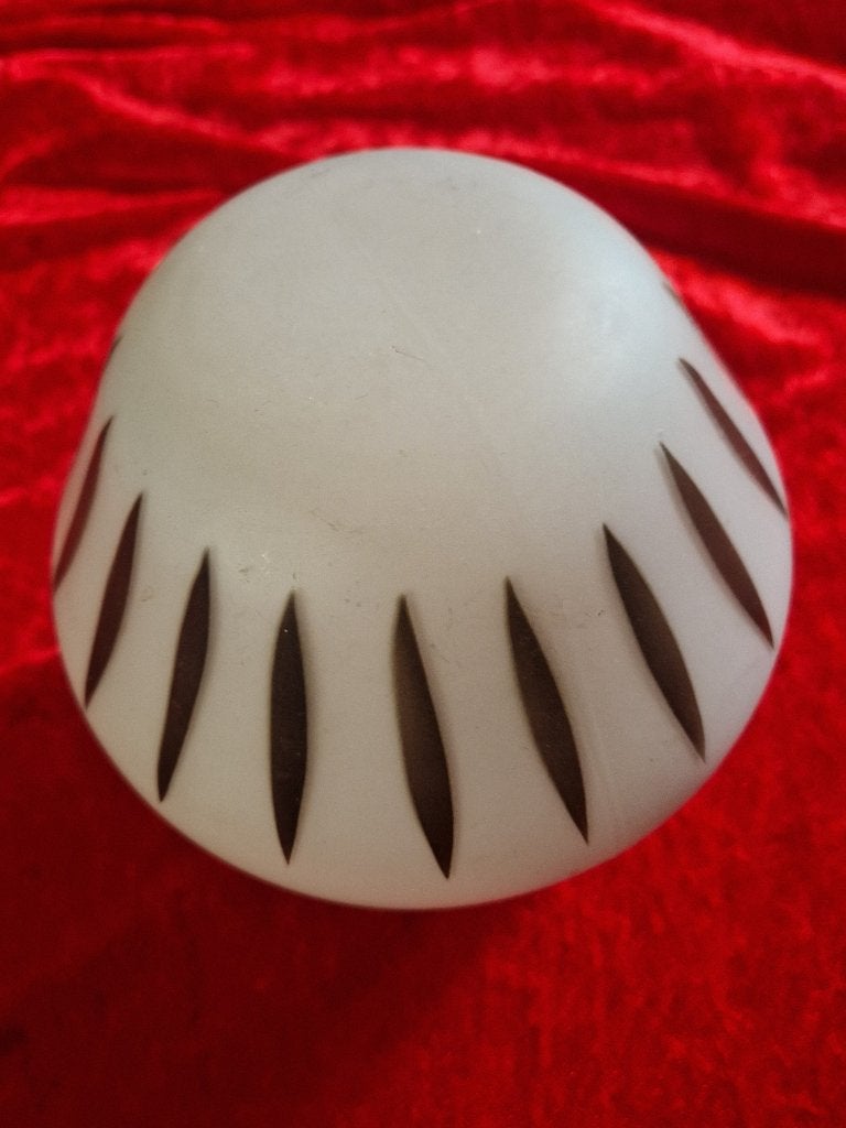 vintage plafondlamp - 'bolletje' - jaren zestig, Ophalen, Gebruikt, Overige fittingen, Glas