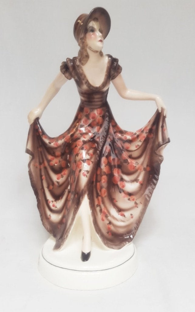 Art Deco Beeld - Goldscheider - Dakon., Antiek en Kunst, Antiek | Keramiek en Aardewerk, Ophalen of Verzenden