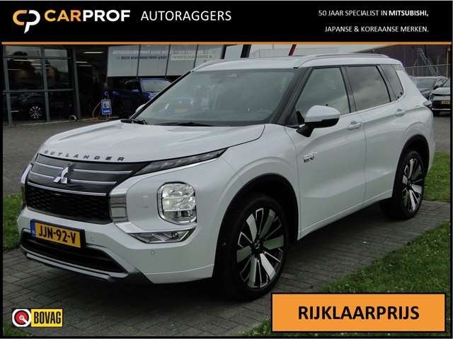 Mitsubishi Outlander 2.4 Phev 306pk Instyle | Leer | Schuifd, Auto's, Automaat, 2095 kg, 136 pk, Zwart