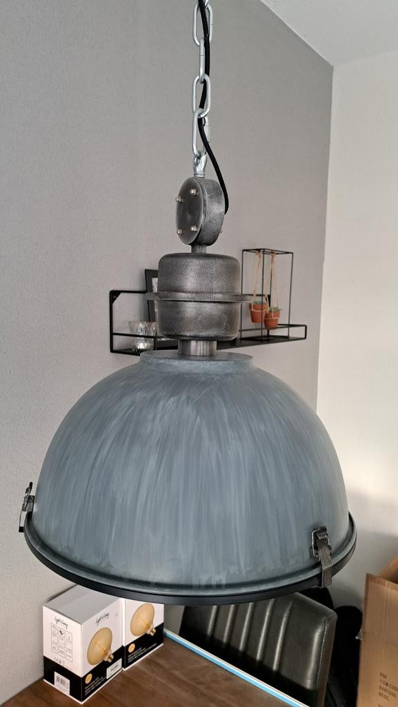 2x industriële lamp Steinhauer Bikkel, Ophalen, Zo goed als nieuw, Metaal, Minder dan 50 cm