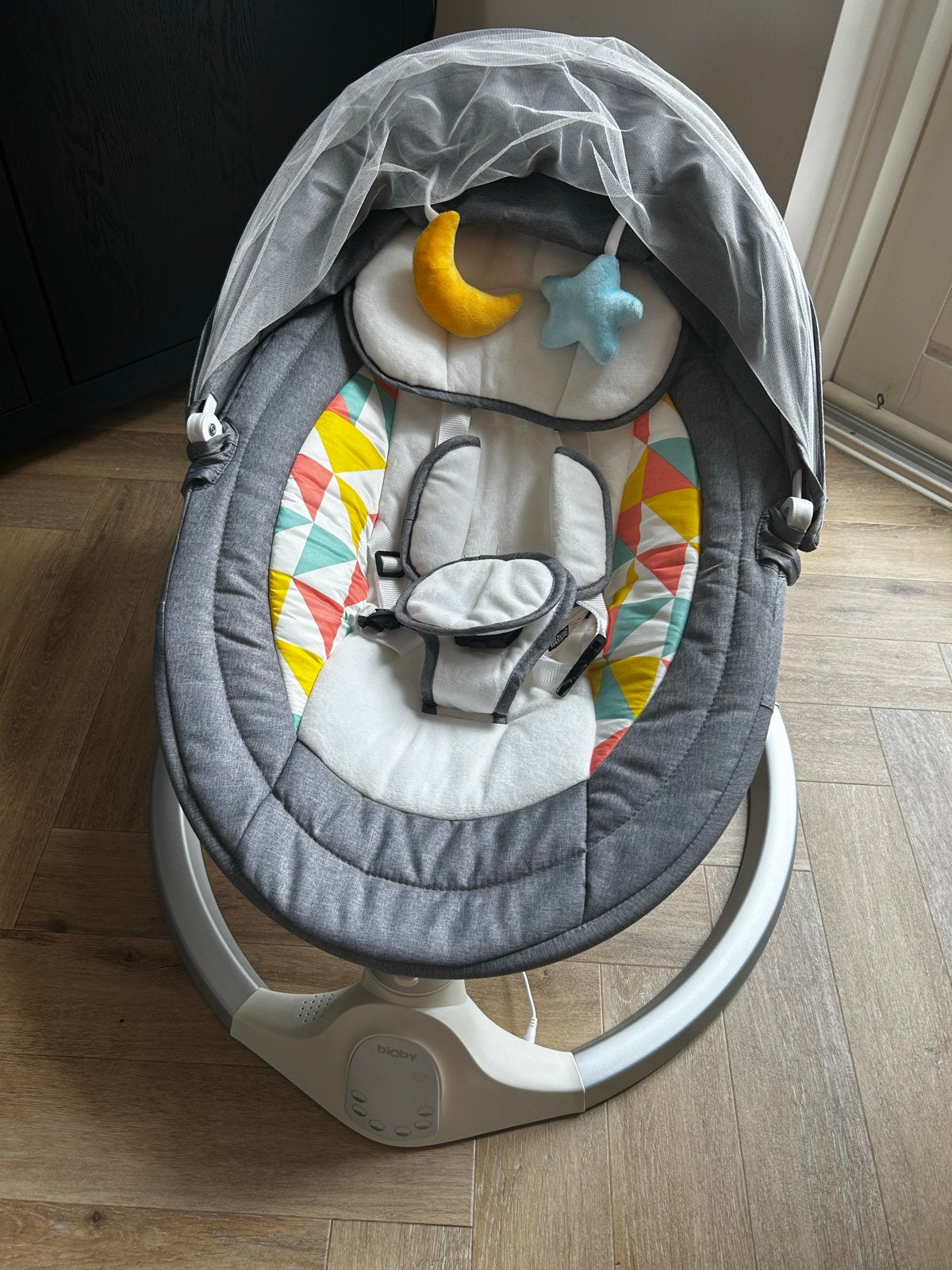Bioby Wipstoel met Afstandsbediening en Muziek, Kinderen en Baby's, Wipstoeltjes, Wipstoel, Ophalen, Overige merken, Met gordel(s) of riempje(s)