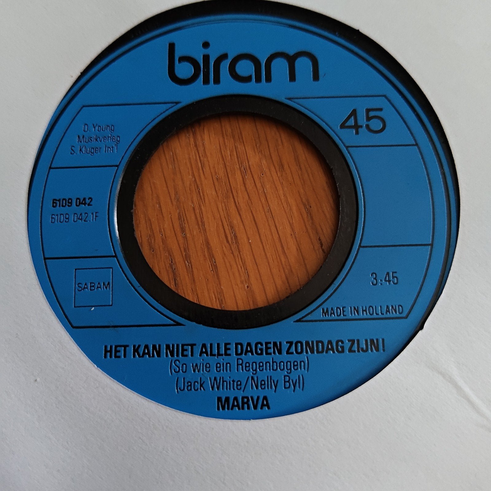 Marva - De Vlaamse Wals Het Kan Niet Alle Dagen Zondag Zijn, Gebruikt, 7 inch, Ophalen of Verzenden, EP
