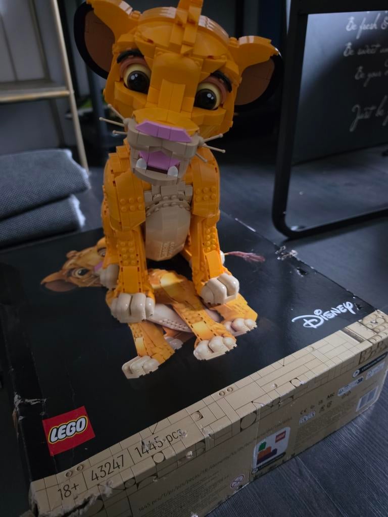Lego Disney Simba de Leeuwenkoning (set 43247), Verzenden, Lego, Compleet, Nieuw
