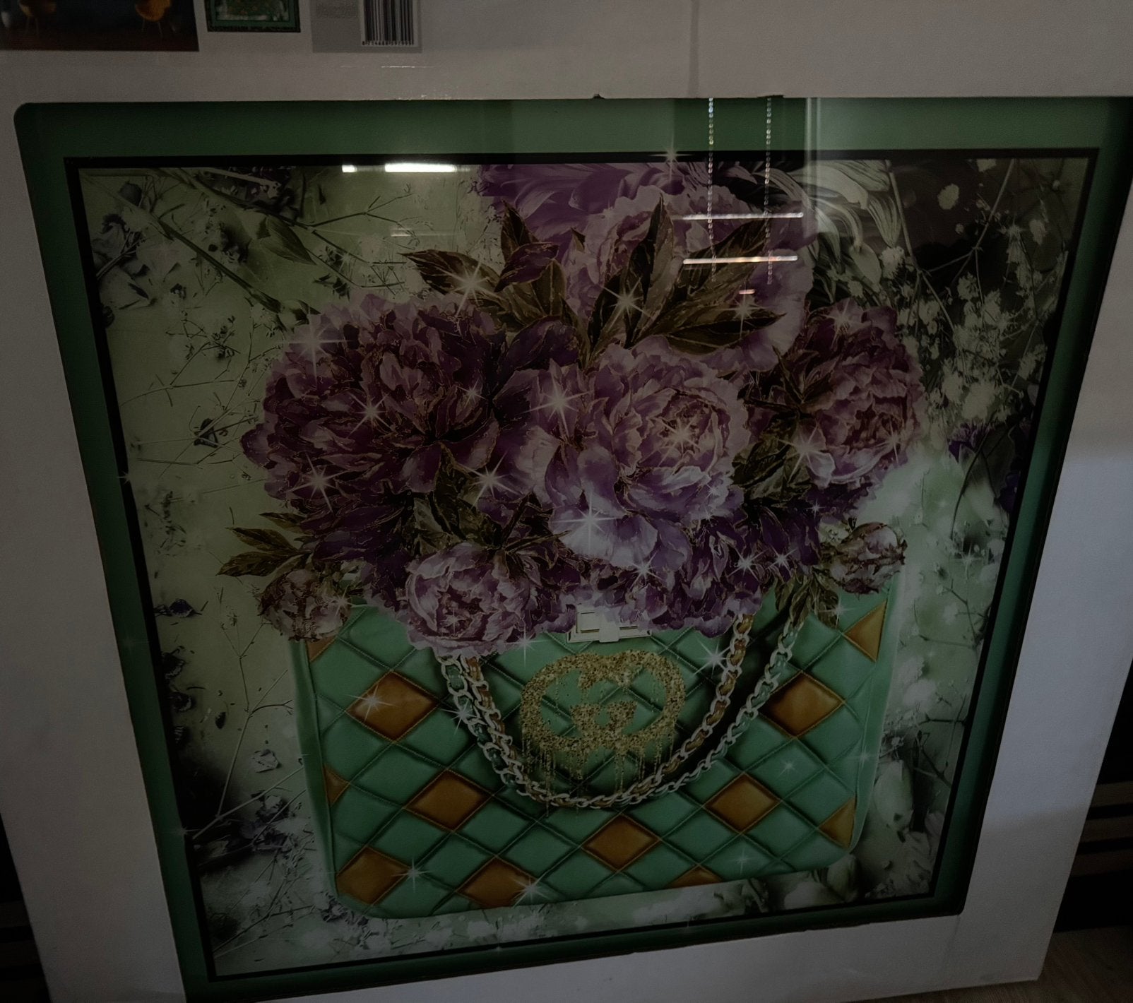 Glazen schilderij, Ophalen