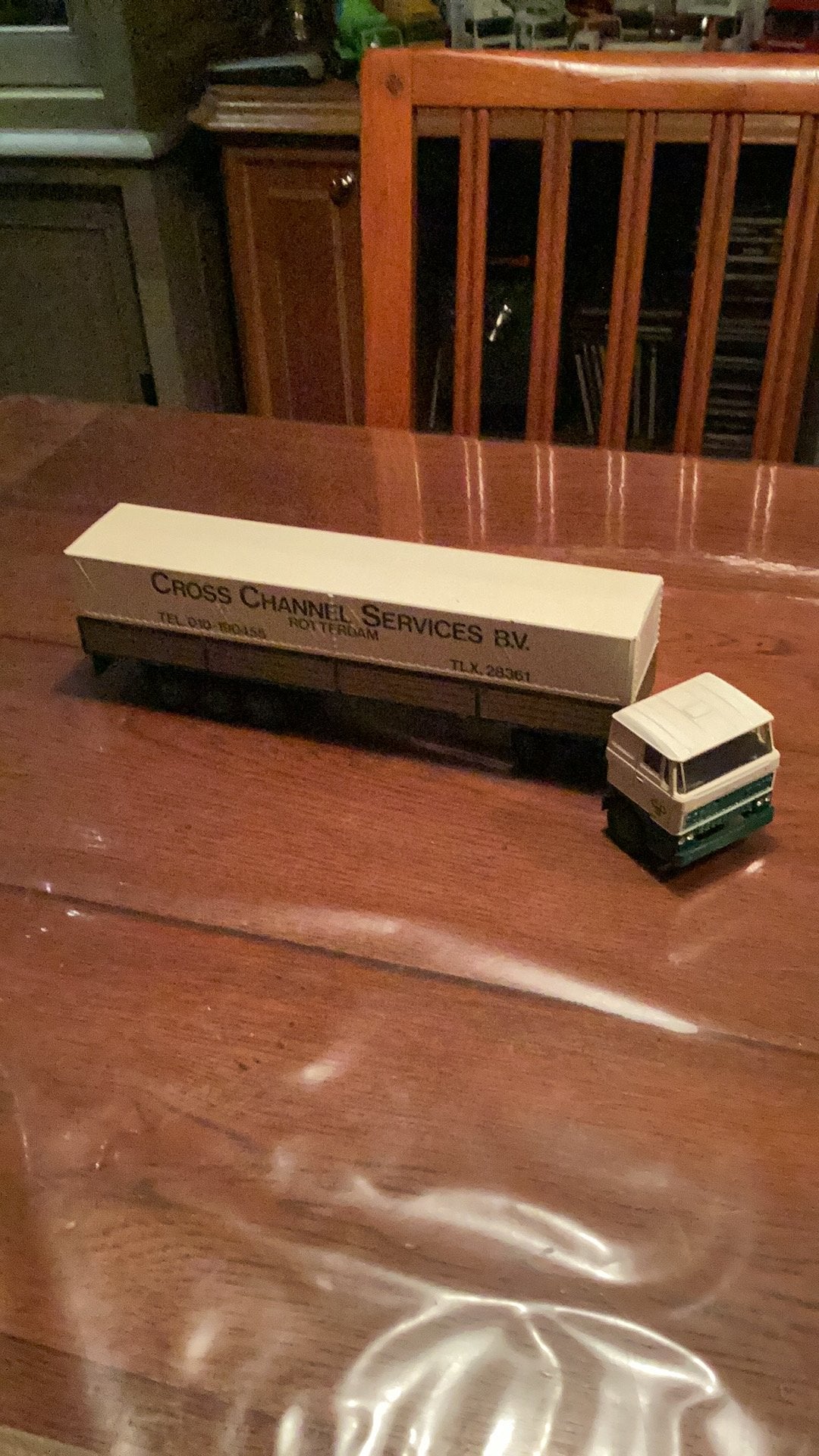 Daf 3300 met oplegger CCS bv lioncar, Ophalen of Verzenden, Zo goed als nieuw, Bus of Vrachtwagen, Lion Toys