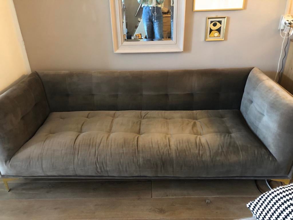 MADE Fluwelen Sofa, 75 tot 100 cm, Ophalen of Verzenden, Zo goed als nieuw, Stof