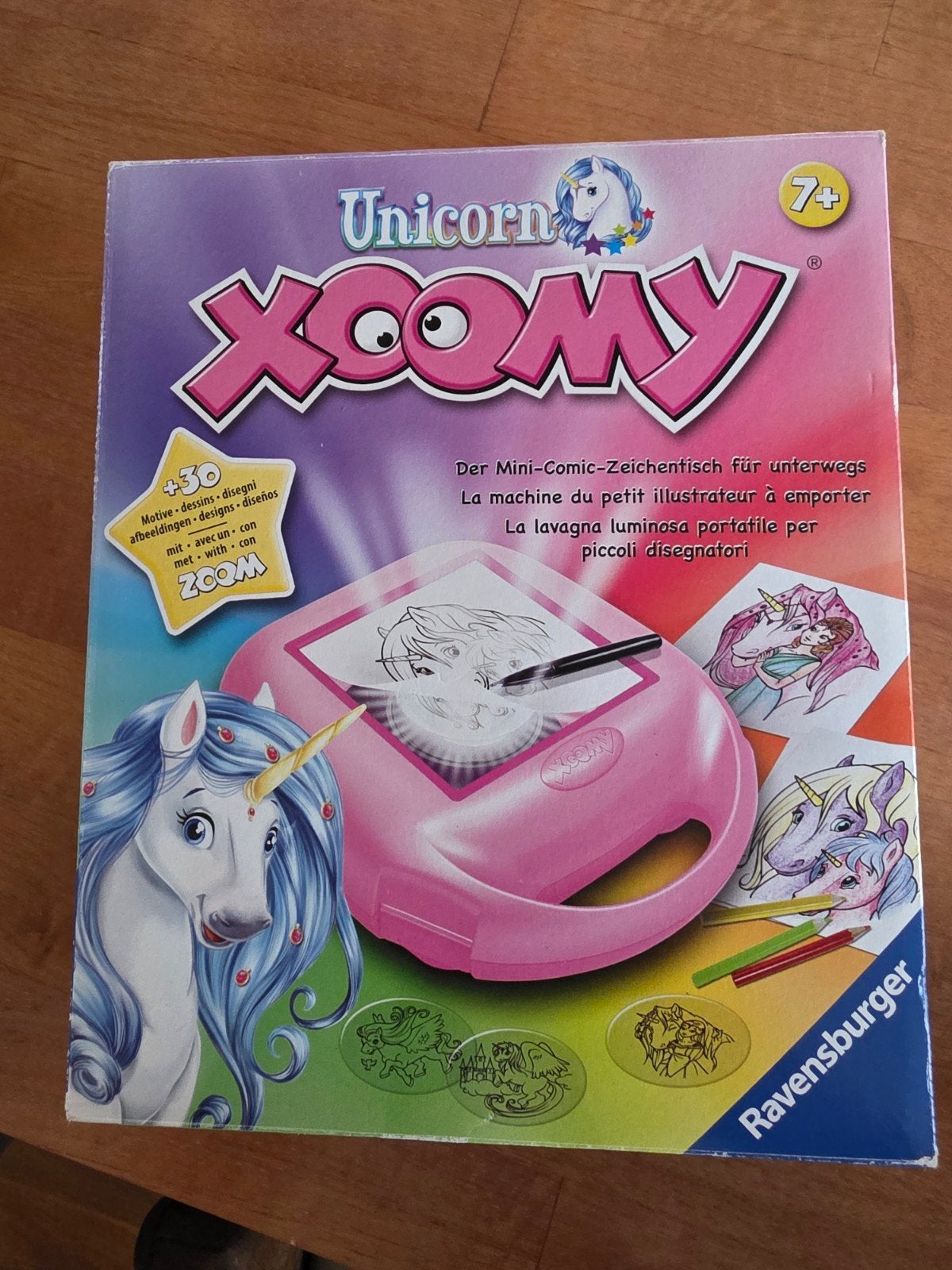 Unicorn Xoomy Ravensburger Tekentafel met Licht, Ophalen of Verzenden, Zo goed als nieuw, Knutselen, Met licht