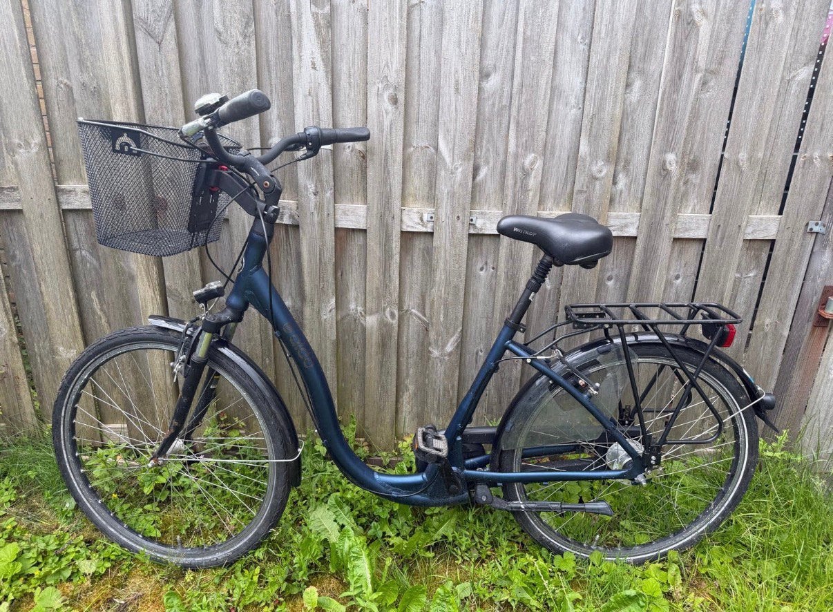 Aldo damesfiets met lage instap en mandje, Terugtraprem, (Extra) lage instap, Zo goed als nieuw, Minder dan 47 cm