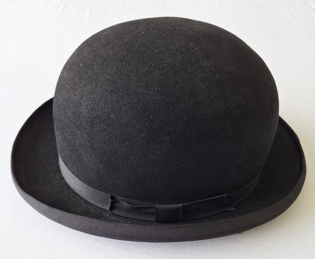 Zwarte Britse Bolhoed - maat 59 - Failsworth, Kleding | Heren, Hoeden en Petten, Hoed, Ophalen of Verzenden, 58 of 59 cm (L, 7¼ of ⅜ inch)