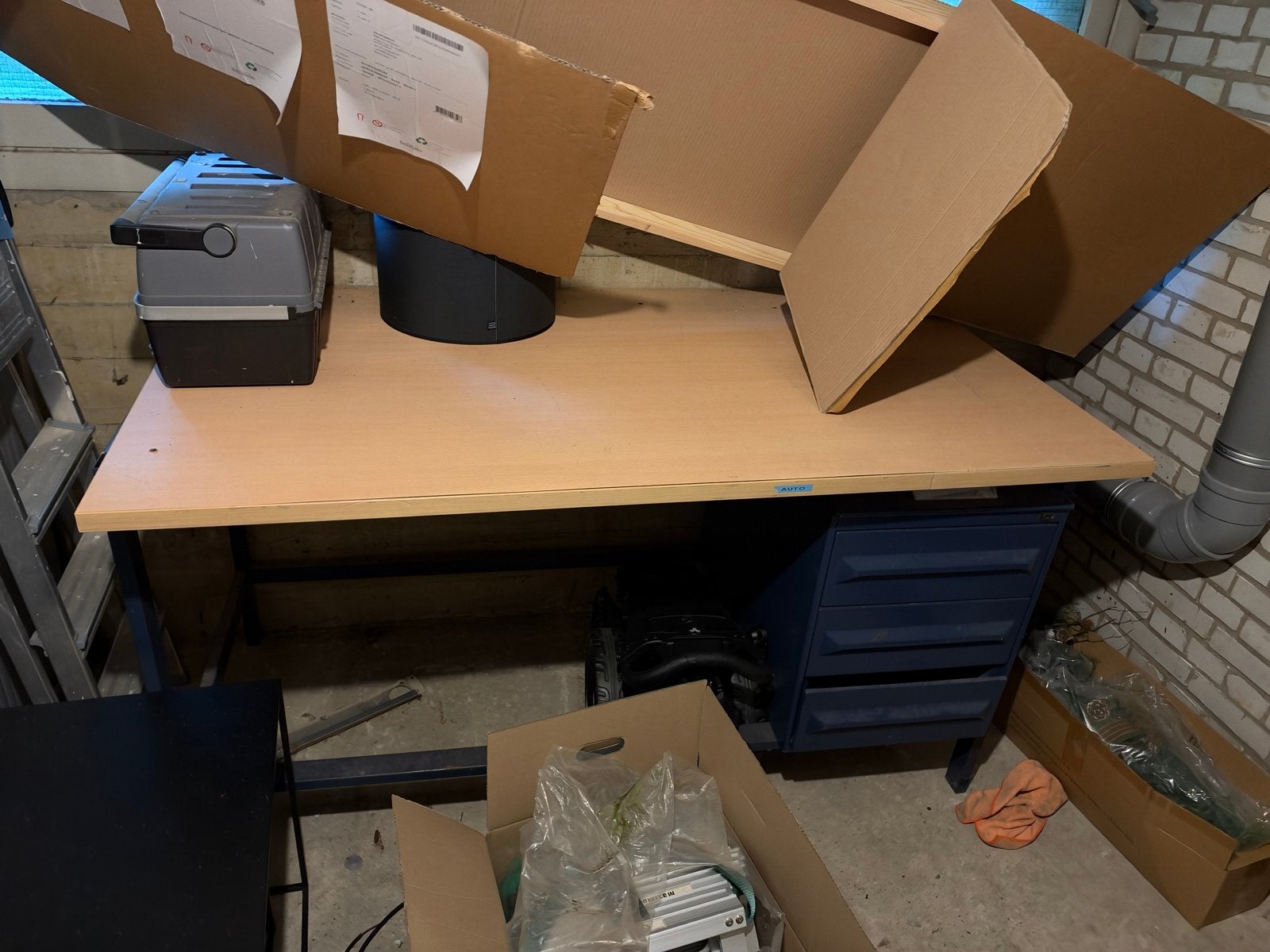 Stevige werkbank met lades, Ophalen, Gebruikt, 170 cm of meer