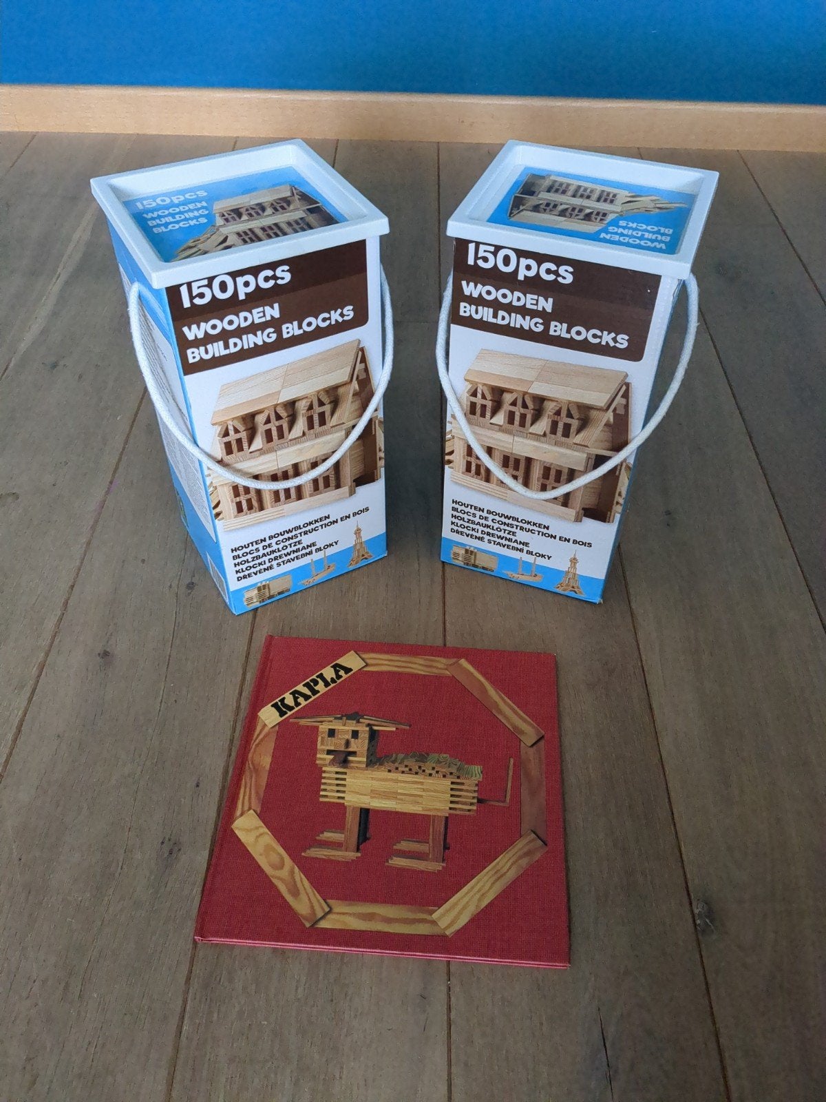 Houten bouwstenen 300 stuks, Ophalen, Zo goed als nieuw
