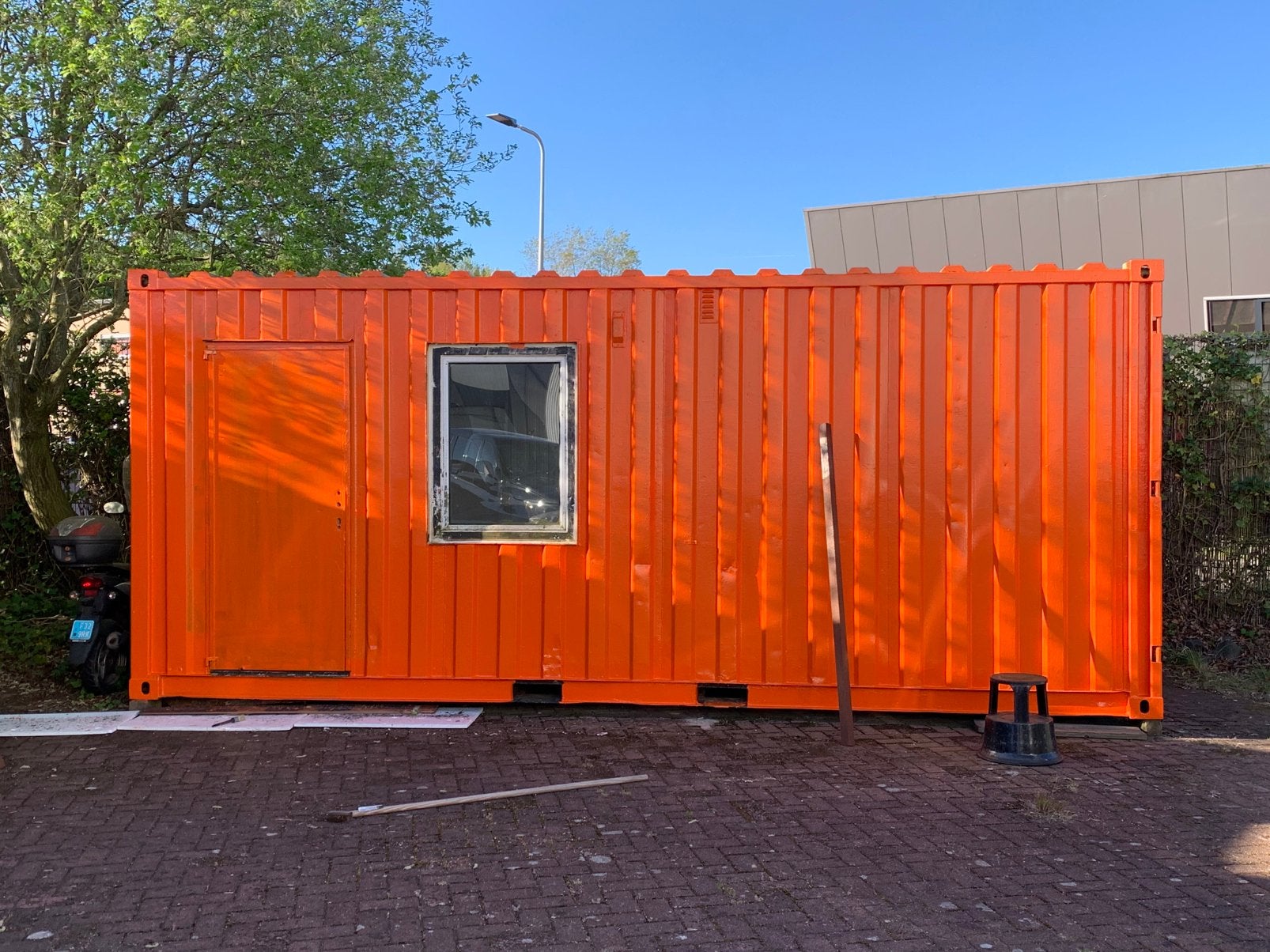 Combi unit zeecontainer, Ophalen