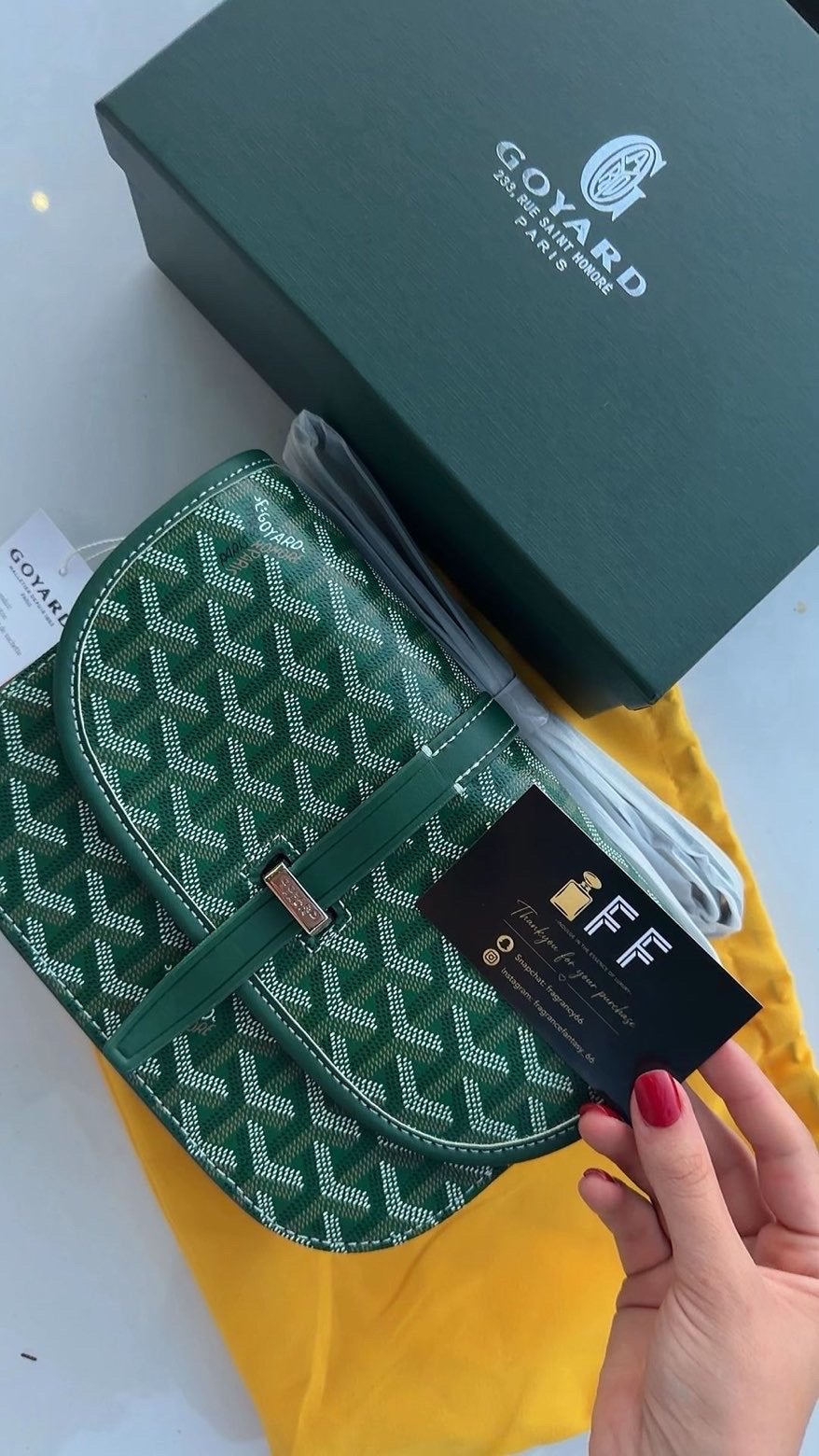 Goyard Tas Groen - Nieuw in doos, Verzenden, Nieuw, Groen, Handtas