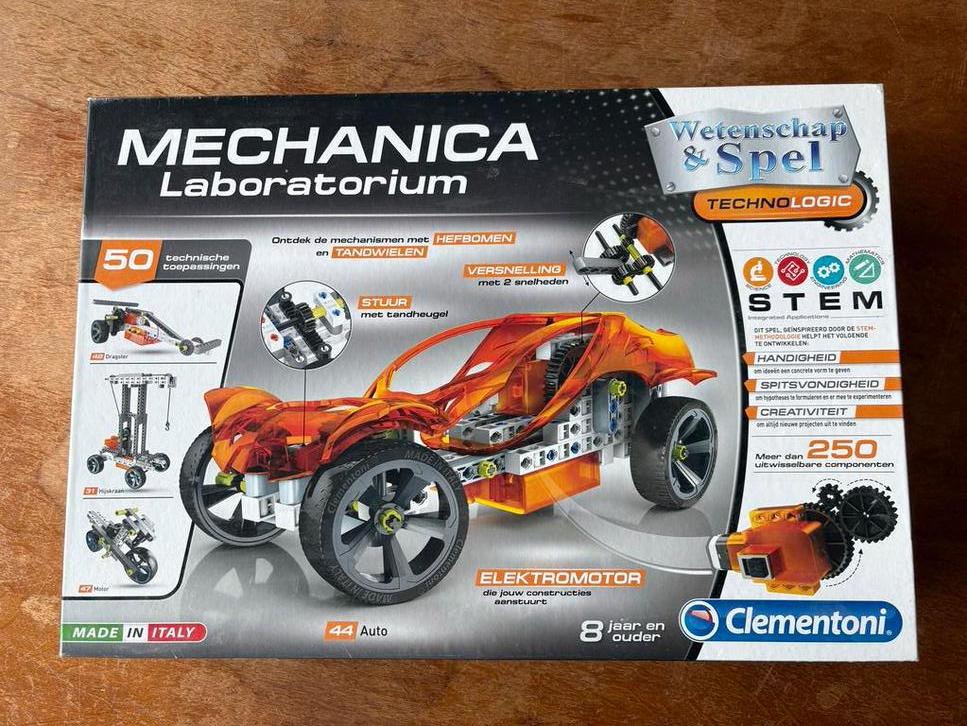 Clementoni Mechanica Laboratorium - Bouwset, Hobby en Vrije tijd, Modelbouw | Auto's en Voertuigen, Gebruikt, Auto, Overige merken