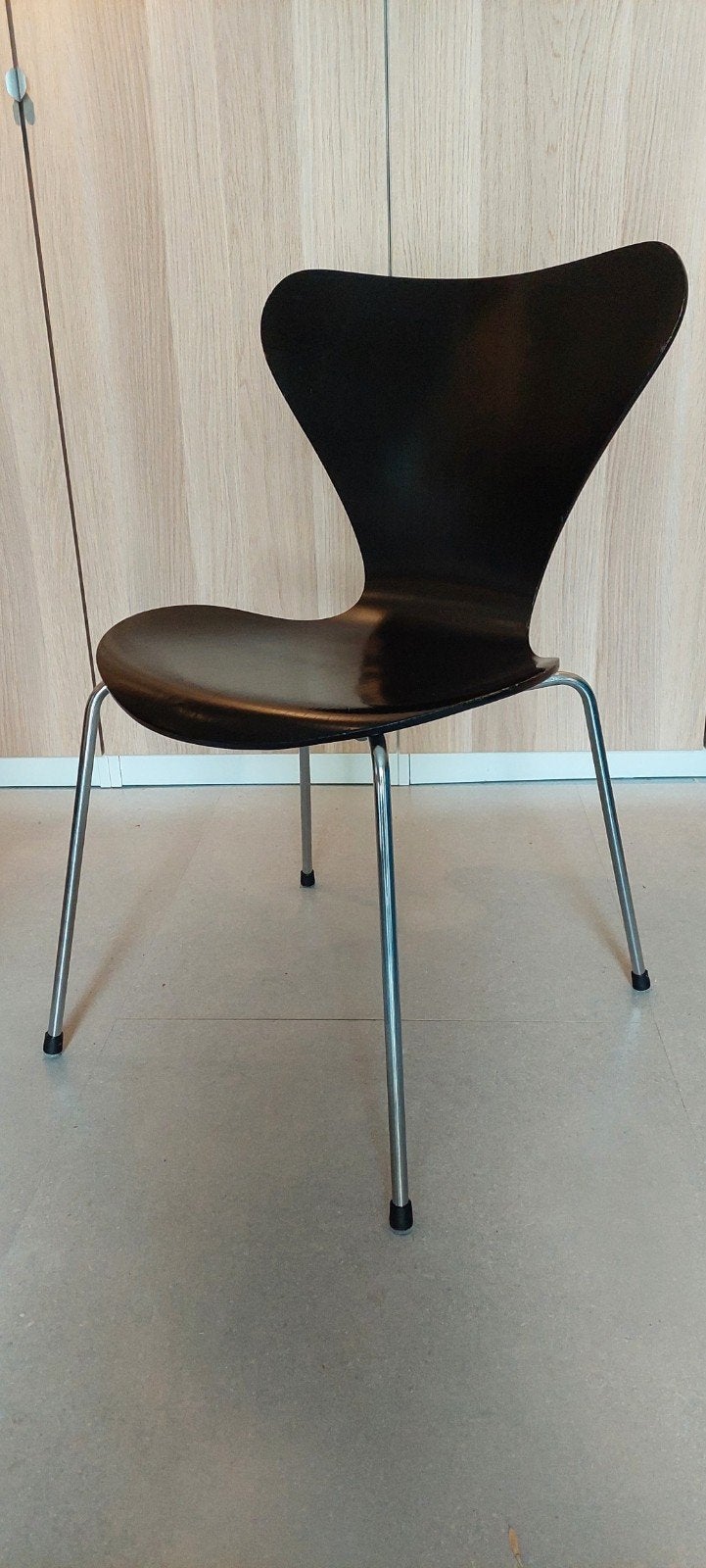 Fritz Hansen Vlinderstoel 1978 - Zwart, Gebruikt, Zwart, Ophalen of Verzenden, Deens design, Mid-century modern