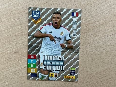 Kylian Mbappé FIFA 365 Limited Edition Panini Spelerskaart, Verzenden, Zo goed als nieuw, Buitenlandse clubs, Spelerskaart
