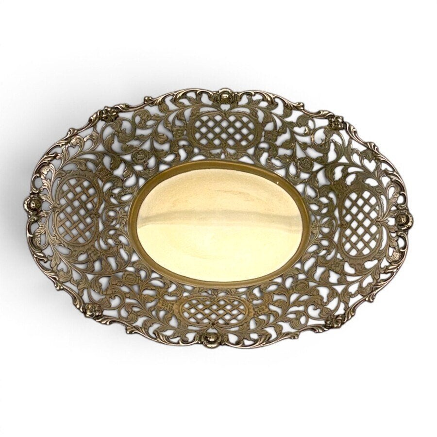 Zilveren broodmand, barokstijl, Antiek en Kunst, Ophalen of Verzenden, Zilver