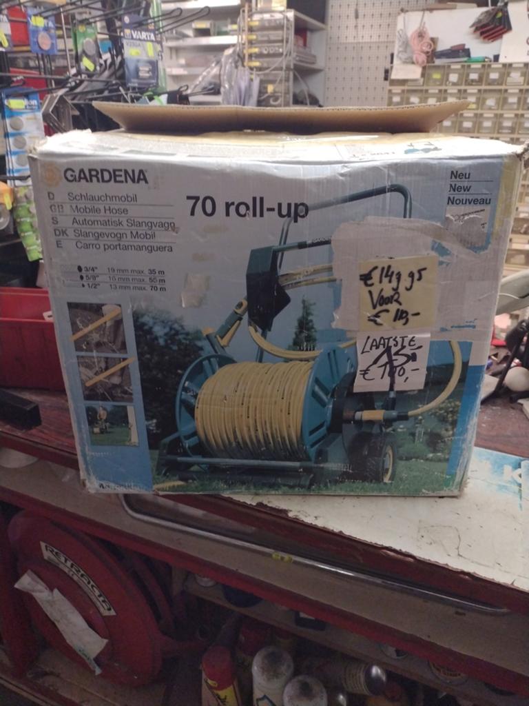 slangenwagen gardena 50 meter.23 en 30 mei  makkum, Ophalen, Tuinslang