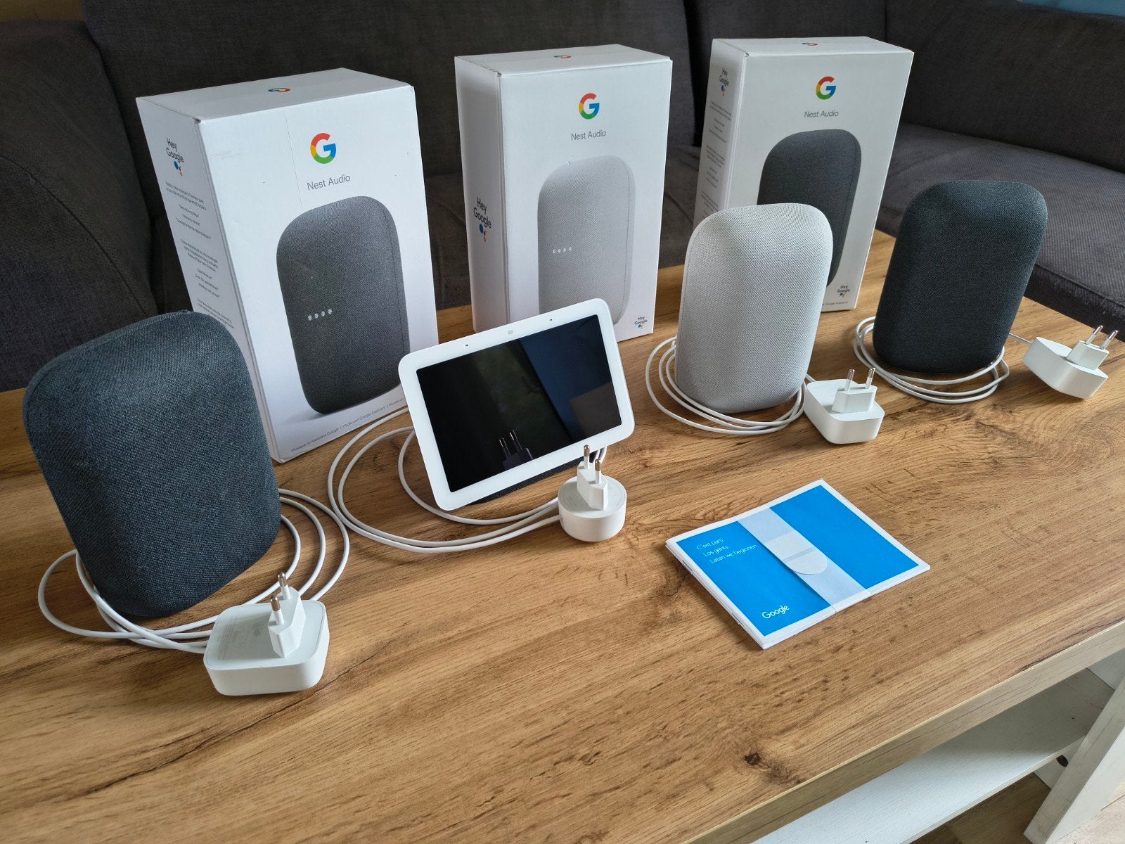 Google Nest Audio en Google Nest Hub (2e generatie) Set, Overige merken, Overige typen, Ophalen of Verzenden, Zo goed als nieuw