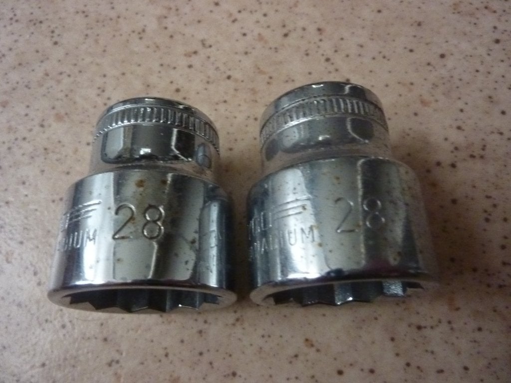 2x heyco 28mm dopsleutel 1/2" 12 kant type is 50-12, Auto diversen, Ophalen of Verzenden, Zo goed als nieuw