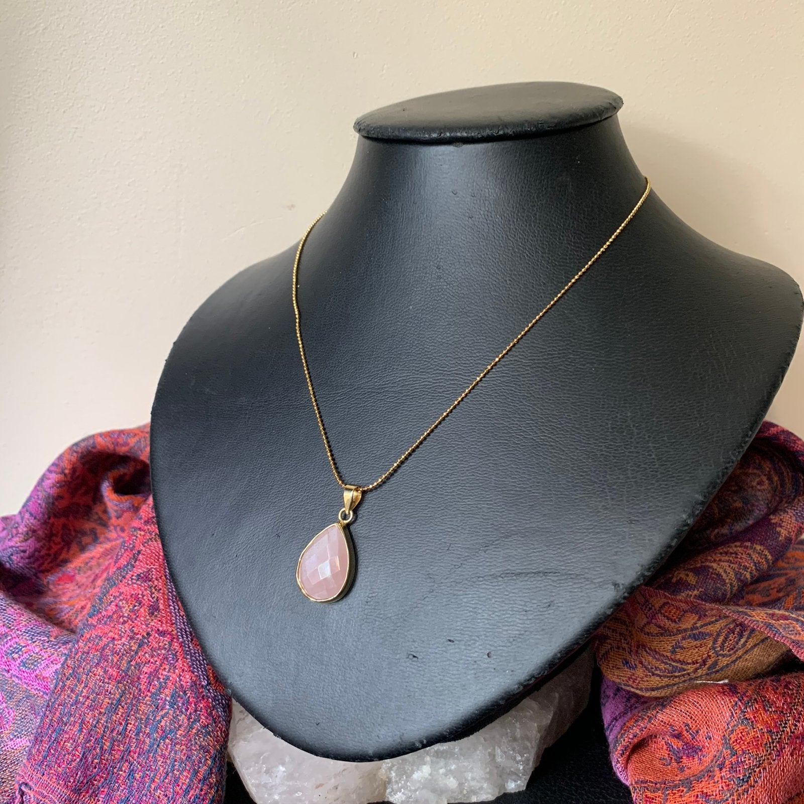 Maansteen roze hanger geluk intuïtie balans magie uniek, Sieraden, Tassen en Uiterlijk, Magnolia11, Nieuw, Ophalen of Verzenden