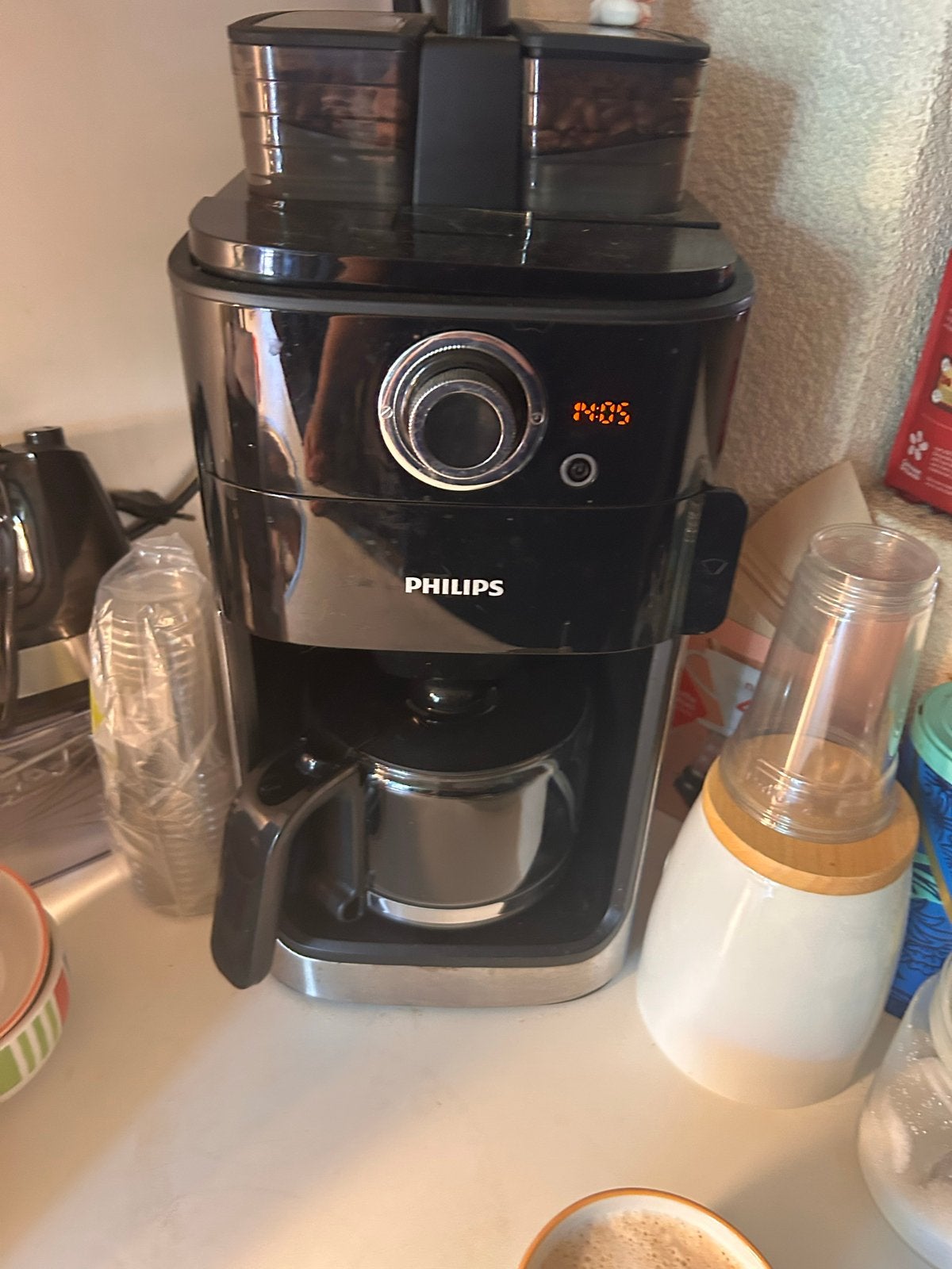 Philips Koffiezetapparaat met bonen- en filteroptie, Witgoed en Apparatuur, Koffiezetapparaten, Ophalen of Verzenden, Zo goed als nieuw