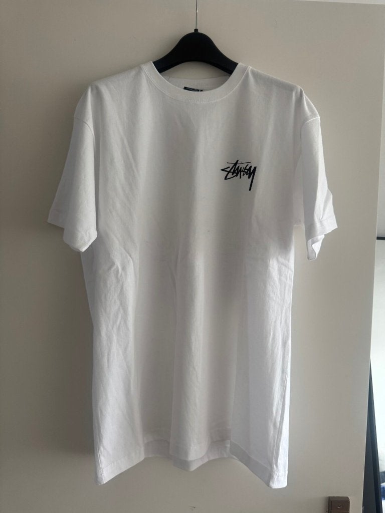 Stüssy 8 Ball t-shirt wit maat M, Kleding | Heren, Maat 48/50 (M), Wit, Stussy, Ophalen of Verzenden
