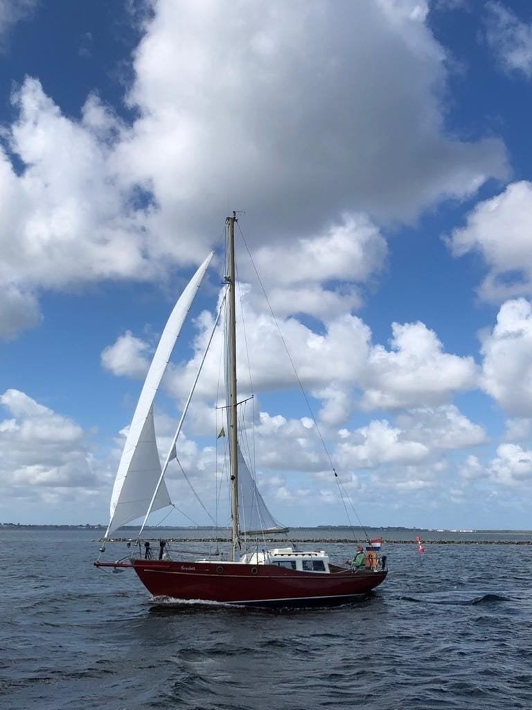 oranjebloesem takabora polyester langkieler, Ophalen, Gebruikt, Binnenboordmotor, 1.80 meter