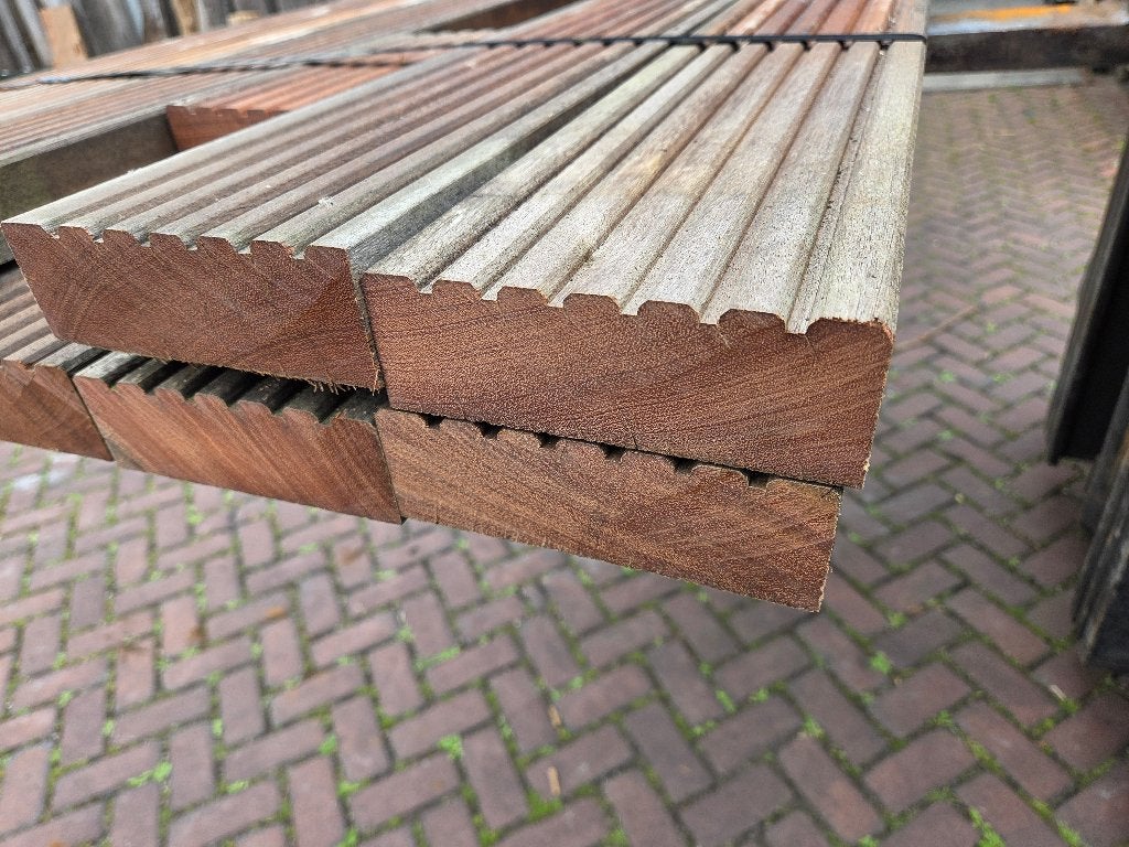 profielplanken / Vlonderplanken 4.5x14.0 cm nr: HP209, Ophalen, Planken, Nieuw, Hardhout
